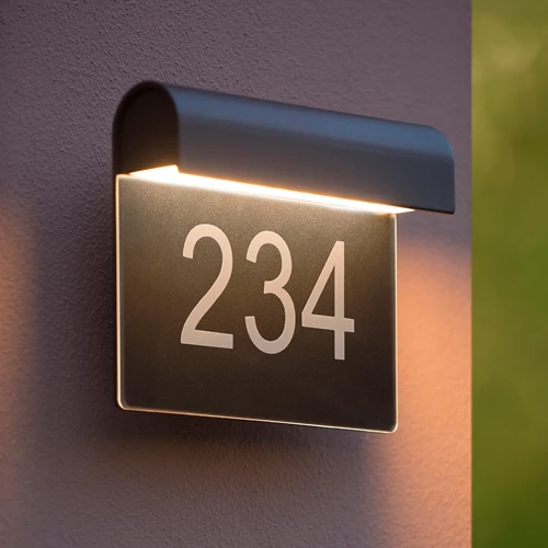 Lucide THESI LED - Wandleuchte Innen/Außen - LED - 1x8W 3000K - IP54 - Schwarz - Atmosphäre 1